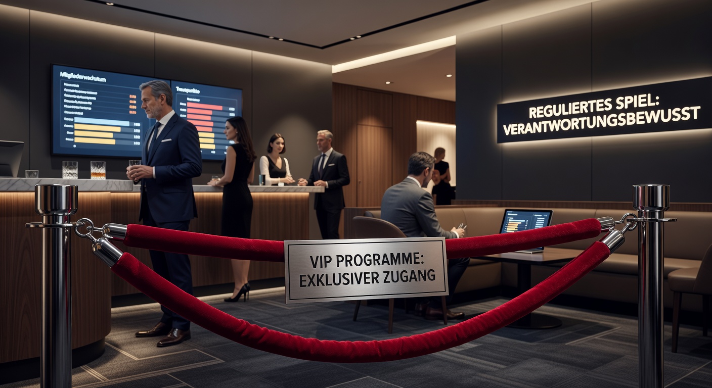 VIP-Spieler bei einem exklusiven Event in einem deutschen Casino, mit Champagner und personalisierten Angeboten