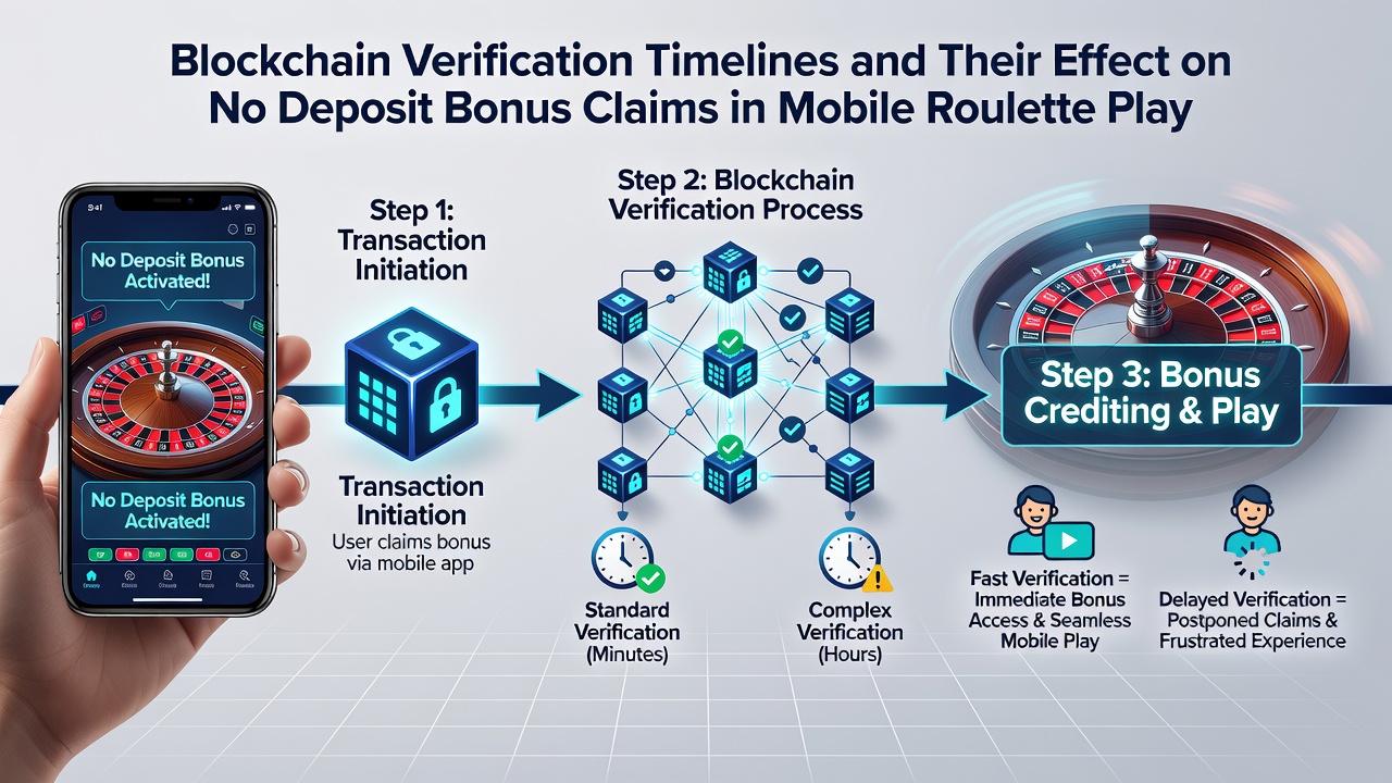 Mobile Roulette-App mit Blockchain-Transaktionsbestätigung und Bonus-Interface