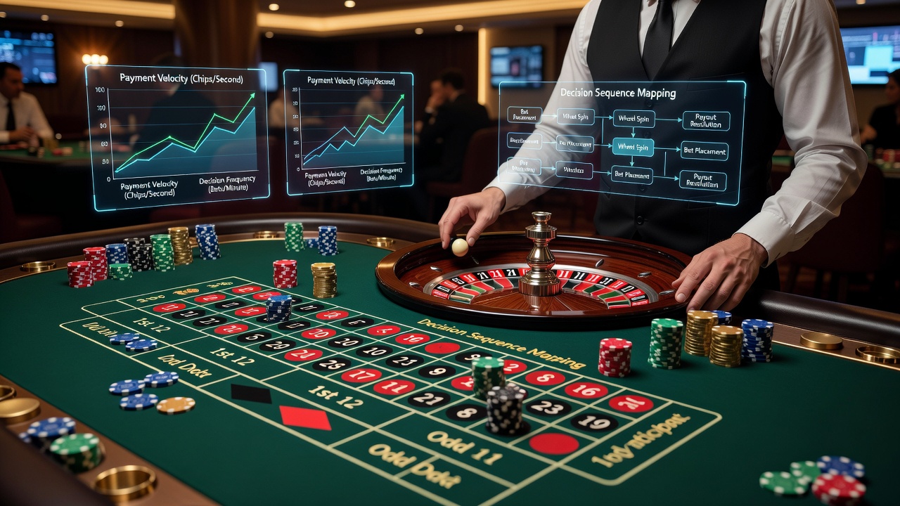 Analyse von Wetten und Transaktionsgeschwindigkeiten an virtuellen Roulette-Tischen
