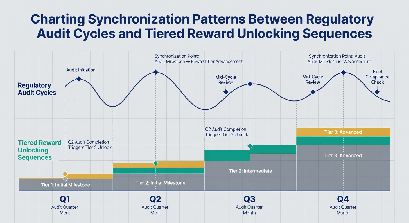 Diagramm zur Synchronisation von Prüfzyklen und Belohnungssequenzen in regulierten Apps
