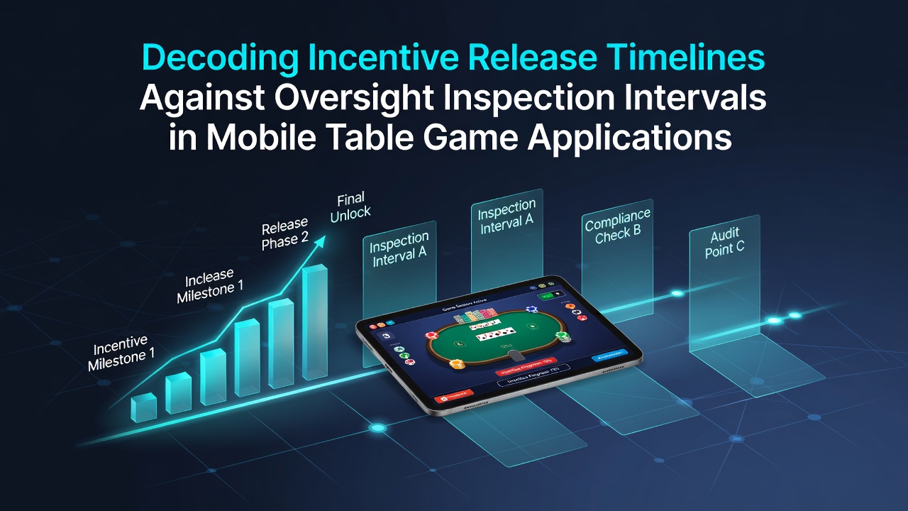 Übersicht über Zeitleisten von Anreizfreigaben und Inspektionszyklen in mobilen Apps für Tischspiele