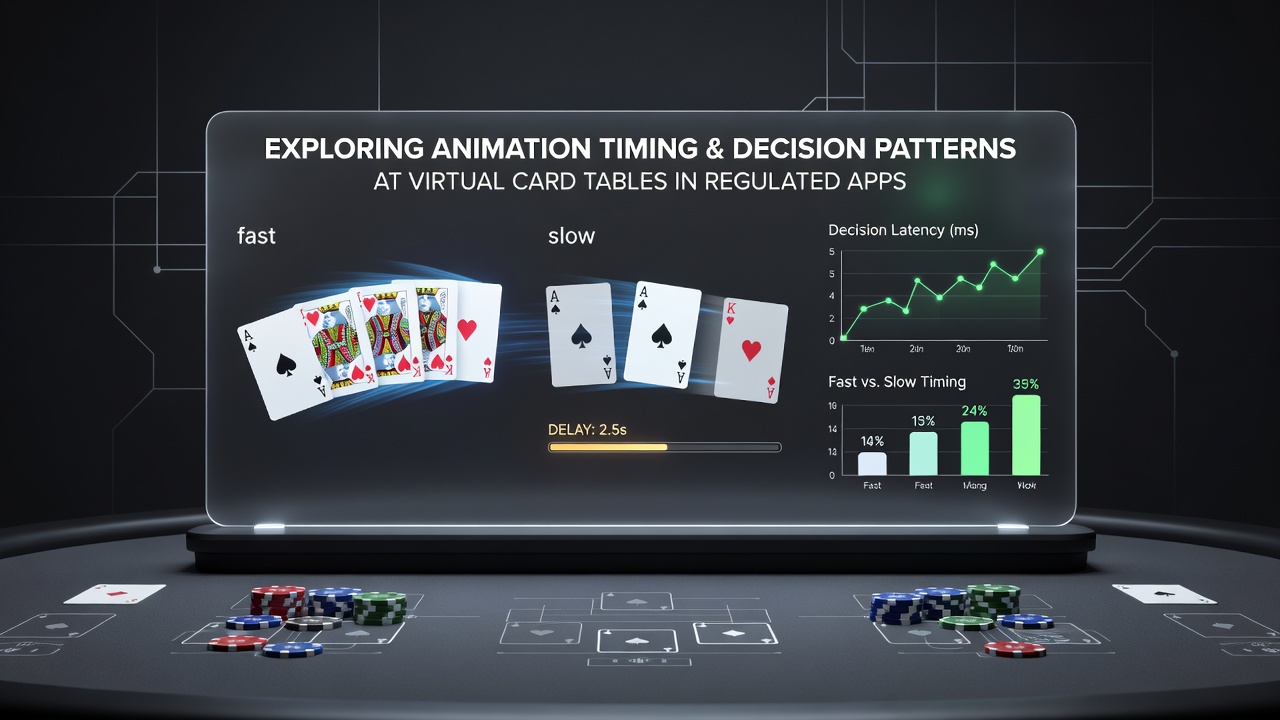 Detailansicht einer Animation bei der Kartenverteilung mit Fokus auf Timing-Elemente
