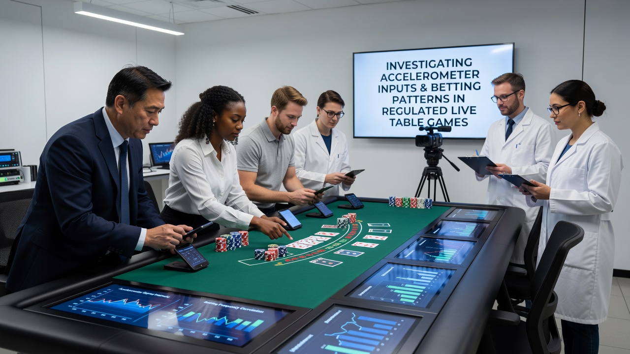 Mobile Geräte mit Beschleunigungssensoren bei Live-Tischspielen