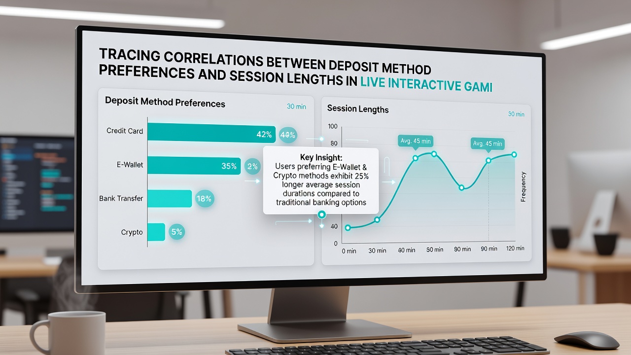 Grafik zu regionalen Unterschieden bei Einzahlungspräferenzen und Gaming-Sitzungen