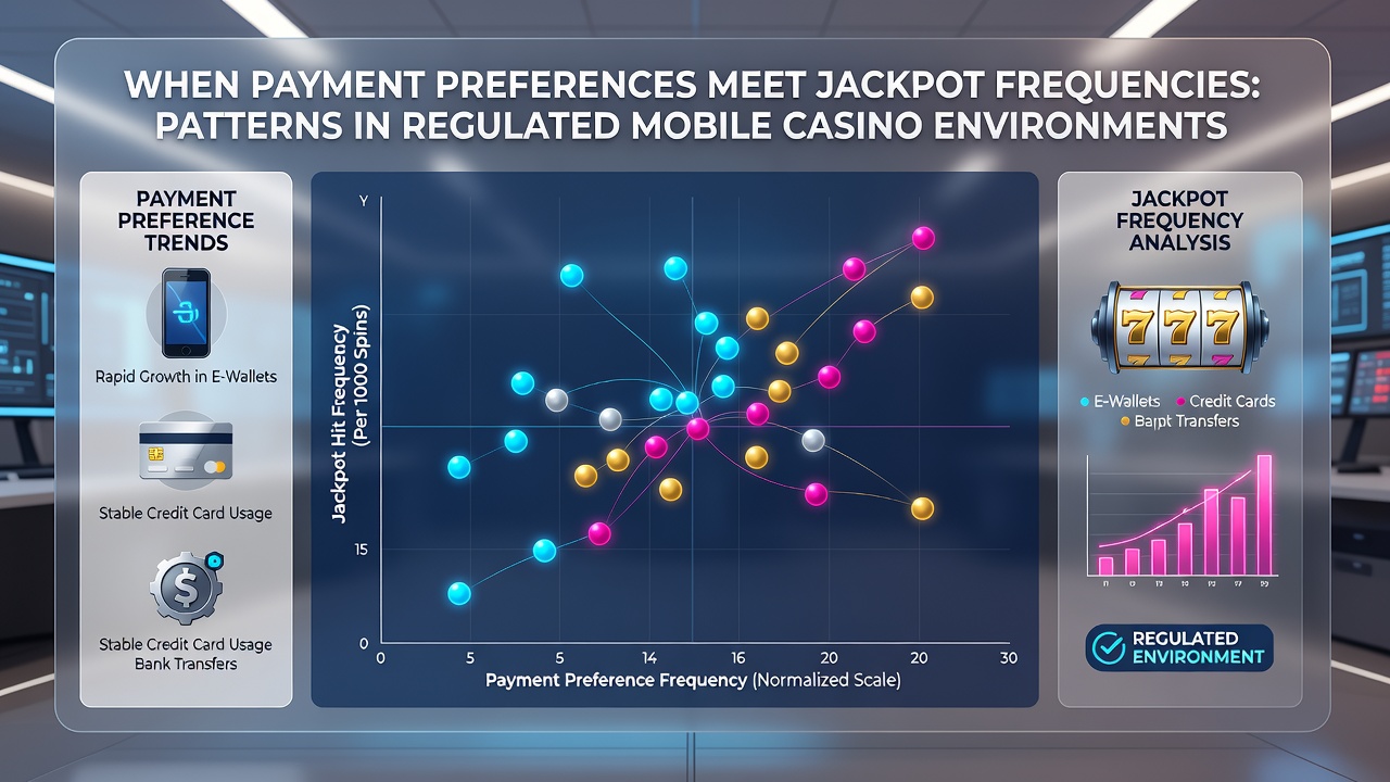 Diagramm zu Zahlungspräferenzen und Jackpot-Statistiken in mobilen Umgebungen